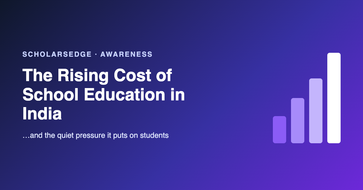 The Rising Cost of School Education in India - and the Pressure It Puts on Students